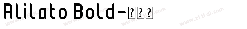 Alilato Bold字体转换